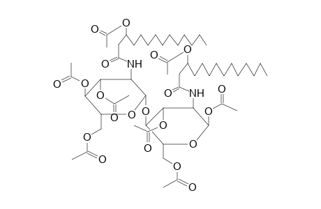 1,3,6-TRI-O-ACETYL-4-O-[3,4,6-TRI-O-ACETYL-2-(R,S)-3-ACETOXYMYRISTOYLAMINO-2-DEOXY-BETA-D-GLUCOPYRANOSYL]-2-(R,S)-ACETOXYMYRISTOYLAMINO-2-DEOXY-ALPHA-D-GLUCOPYRANOSE