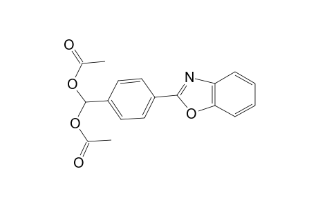 Methanediol, 1-[4-(2-benzoxazolyl)phenyl]-, diacetate (ester)