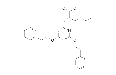 2-(4,6-DIPHENETHOXYPYRIMIDIN-2-YLTHIO)-HEXANOIC-ACID