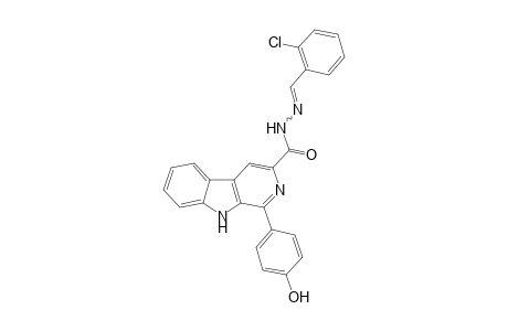 1-(4-Hydroxyphenyl)-N'-(2-chlorobenzylidene)-9H-pyrido[3,4-b]indole-3-carbohydrazide