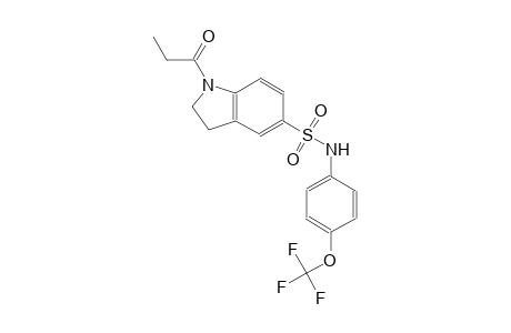 1-propionyl-N-[4-(trifluoromethoxy)phenyl]-5-indolinesulfonamide