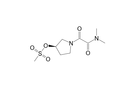 N-(N',N'-Dimethyloxamoyl)-3(R)-methylsulfonyloxypyrrolidine