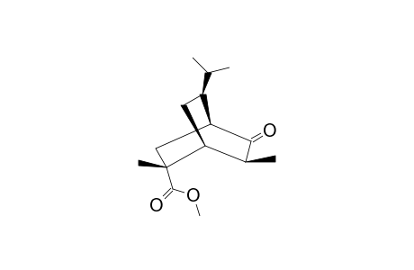 (-)-METHYL-(1R,2R,4S,6S,8S)-8-ISOPROPYL-2,6-DIMETHYL-5-OXOBICYCLO-[2.2.2]-OCTANE-2-CARBOXYLATE