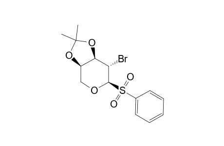 (2R,3S,4R,5R)-2-BENZENESULFONYL-3-BROMO-4,5-ISOPROPYLIDENEDIOXY-TETRAHYDROPIRANE