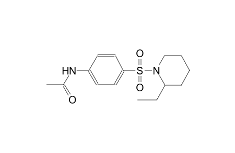 N-{4-[(2-ethyl-1-piperidinyl)sulfonyl]phenyl}acetamide