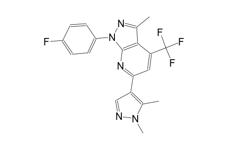 1H-pyrazolo[3,4-b]pyridine, 6-(1,5-dimethyl-1H-pyrazol-4-yl)-1-(4-fluorophenyl)-3-methyl-4-(trifluoromethyl)-