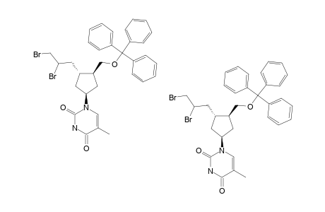 6'-CARBA-3'-(2,3-DIBROMOPROPYL)-2',3'-DIDEOXY-5'-O-TRITYLTHYMIDINE