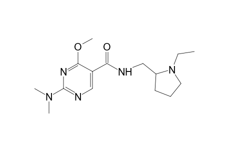 2-(dimethylamino)-N-[(1-ethyl-2-pyrrolidinyl)methyl]-4-methoxy-5-pyrimidinecarboxamide