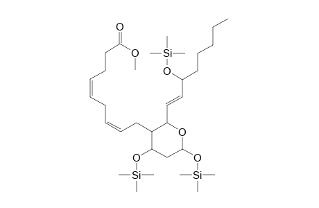 2,4-Di(trimethylsiloxy)-5-(8-(methoxycarbonyl)-2(Z),5(Z)-octadienyl)-6-(3-(triemthylsiloxy)-1(E)-octenyl)-1-oxacyclohexane