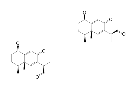 1-BETA-HYDROXY-11-(R,S)-8-OXOEREMOPHIL-6,9-DIEN-12-AL;EPIMERIC_MIXTURE