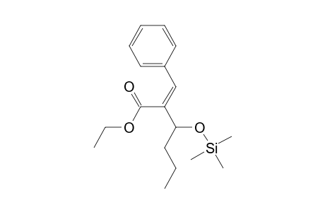 (Z)-Ethyl 2-(1-Hydroxybutyl)-3-phenyl-2-propenoate trimethylsilyl ether