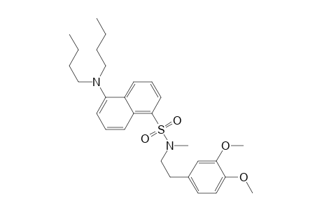 1-Naphthalenesulfonamide, 5-(dibutylamino)-N-[2-(3,4-dimethoxyphenyl)ethyl]-N-methyl-