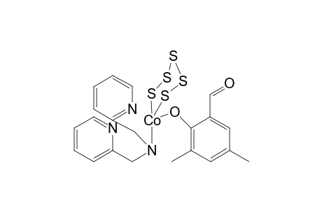 8'-methyl-4',4'-bis(2-pyridylmethyl)spiro[1,2,3,4,5-pentathia-6.lambda.4-cobaltacyclohexane-6,3'-2-oxa-4.lambda.5-aza-3.lambda.4-cobaltabicyclo[4.4.0]deca-1(6),7,9-triene]-10'-carbaldehyde