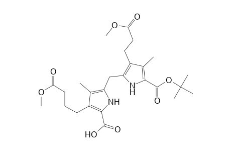 1H-Pyrrole-3-butanoic acid, 2-carboxy-5-[[5-[(1,1-dimethylethoxy)carbonyl]-3-(3-methoxy-3-oxopropyl)-4-methyl-1H-pyrrol-2-yl]methyl]-4-methyl-, .alpha.-methyl ester