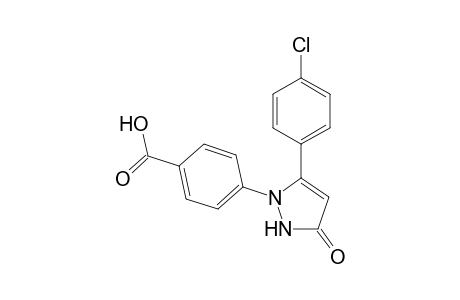 4-(5-(4-Chlorophenyl)-3-oxo-2,3-dihydropyrazol-1-yl)benzoic acid