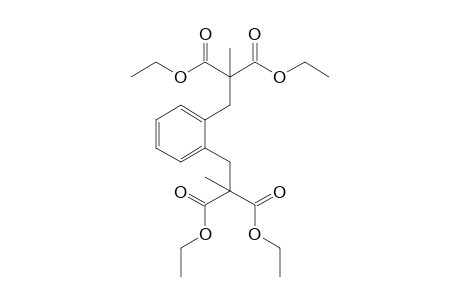 2-[2-(2,2-Bisethoxycarbonylpropyl)benzyl]-2-methylmalonic acid diethyl ester