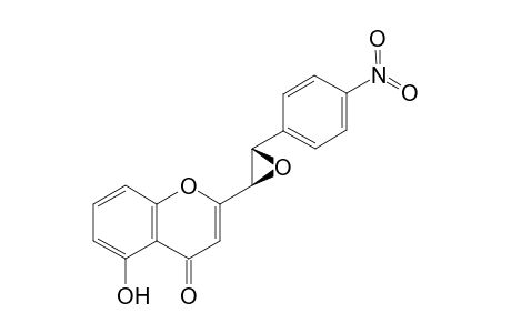 2-[(2R,3S)-3-(4-nitrophenyl)oxiran-2-yl]-5-oxidanyl-chromen-4-one