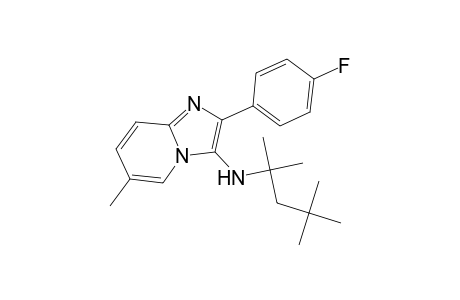 2-(4-Fluorophenyl)-6-methyl-N-(1,1,3,3-tetramethylbutyl)imidazo[1,2-a]pyridin-3-amine