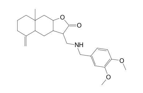 3-[(3,4-Dimethoxy-benzylamino)-methyl]-8a-methyl-5-methylene-decahydro-naphtho[2,3-b]furan-2-one