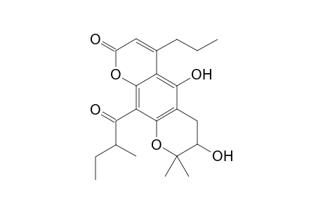 2H,6H-Benzo[1,2-b:5,4-b']dipyran-2-one, 7,8-dihydro-5,7-dihydroxy-8,8-dimethyl-10-(2-methyl-1-oxobutyl)-4-propyl-