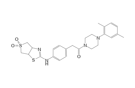 thieno[3,4-d]thiazol-2-amine, N-[4-[2-[4-(2,5-dimethylphenyl)-1-piperazinyl]-2-oxoethyl]phenyl]-3a,4,6,6a-tetrahydro-, 5,5-dioxide