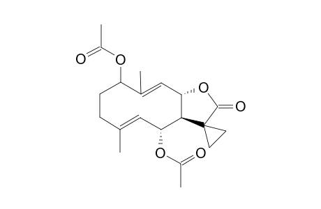 11,13-Methylene-tatridin A - diacetate