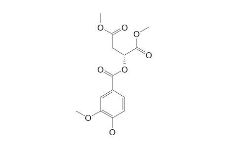 DIMETHYL-(+)-(R)-2-O-(4'-HYDROXY-3'-METHOXYBENZOYL)-MALATE