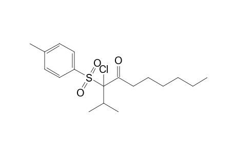 3-Chloro-2-methyl-3-(p-tolylsulfonyl)-4-decanone