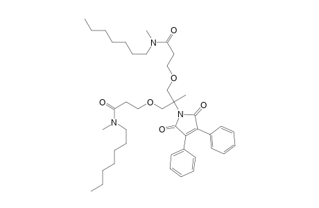 Propanamide, 3,3'-[[2-(2,5-dihydro-2,5-dioxo-3,4-diphenyl-1H-pyrrol-1-yl)-2-methyl -1,3-propanediyl]bis(oxy)]bis[N-heptyl-N-methyl-