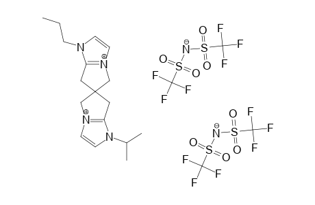 #1K;(1-(1-PROPYL)-1,5,6,7-TETRAHYDROPYRROLO-[1,2-A]-IMIDAZOLIUM)-6-SPIRO-6'-(1'-(2-PROPYL)-1',5',6',7'-TETRAHYDROPYRROLO-[1',2'-A]-IMIDAZOLIUM)-BIS-(BIS-(TRIFL