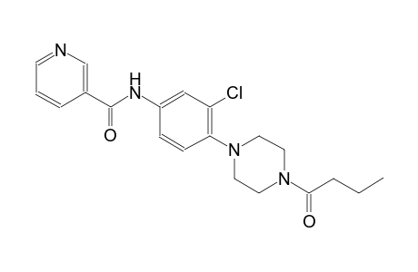 N-[4-(4-butyryl-1-piperazinyl)-3-chlorophenyl]nicotinamide