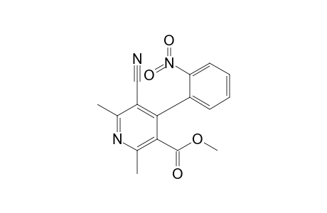 5-cyano-2,6-dimethyl-4-(2-nitrophenyl)-3-pyridinecarboxylic acid methyl ester