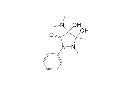 4-(N,N-Dimethylamino)-1-phenyl-2,3-dimethyl-3,4-dihydroxypyrazolidin-5-one