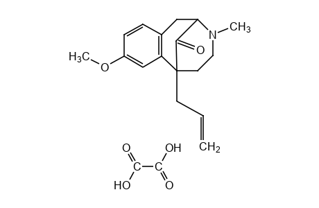 6-allyl-1,2,3,4,5,6-hexahydro-8-methoxy-3-methyl-2,6-methano-3-benzazocin-11-one, oxalate(1:1)(salt)