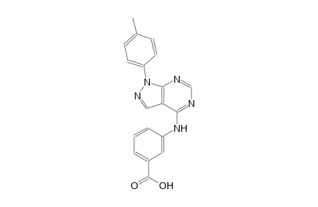 3-{[1-(4-methylphenyl)-1H-pyrazolo[3,4-d]pyrimidin-4-yl]amino}benzoic acid