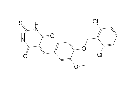 5-{4-[(2,6-dichlorobenzyl)oxy]-3-methoxybenzylidene}-2-thioxodihydro-4,6(1H,5H)-pyrimidinedione