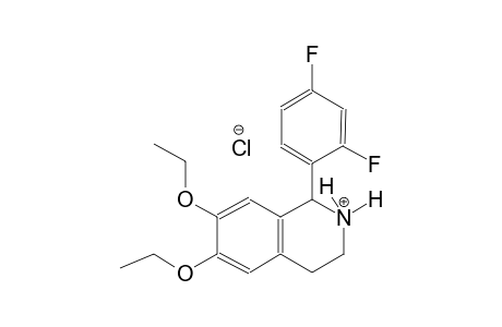 isoquinolinium, 1-(2,4-difluorophenyl)-6,7-diethoxy-1,2,3,4-tetrahydro-, chloride