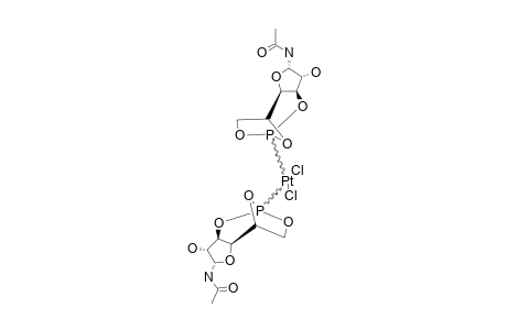 (SP-4-2)-BIS-(N-ACETYL-3,5,6-BICYCLOPHOSPHITE-ALPHA-D-GLUCOFURANOSYLAMINE-KAPPA-P)-DICHLOROPLATINUM-(II)