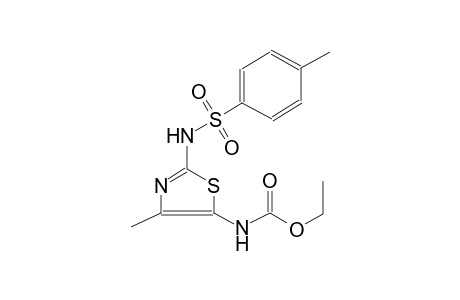 carbamic acid, [4-methyl-2-[[(4-methylphenyl)sulfonyl]amino]-5-thiazolyl]-, ethyl ester