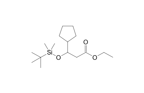 Ethyl 3-(t-Butyldimethylsiloxy)-3-cyclopentylpropanoate