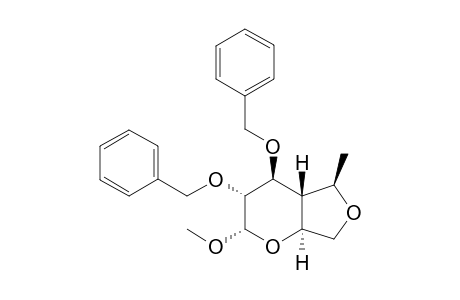 (2S,3R,4S,4aR,5R,7aS)-2-methoxy-5-methyl-3,4-bis(phenylmethoxy)-3,4,4a,5,7,7a-hexahydro-2H-furo[3,4-b]pyran