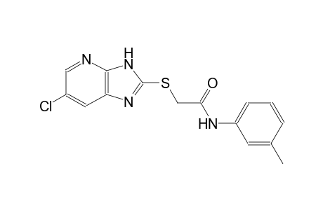2-[(6-chloro-3H-imidazo[4,5-b]pyridin-2-yl)sulfanyl]-N-(3-methylphenyl)acetamide