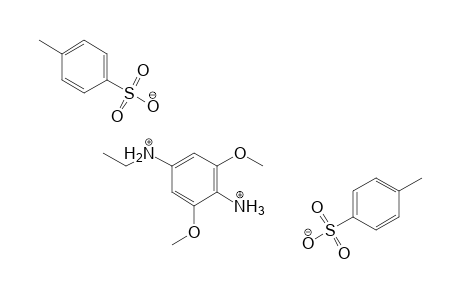 N1-ethyl-3,5-dimethoxybenzene-1,4-diaminium 4-methylbenzenesulfonate