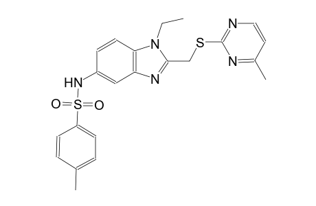 benzenesulfonamide, N-[1-ethyl-2-[[(4-methyl-2-pyrimidinyl)thio]methyl]-1H-benzimidazol-5-yl]-4-methyl-