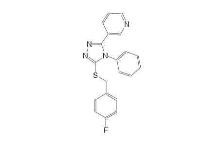 3-{5-[(4-fluorobenzyl)sulfanyl]-4-phenyl-4H-1,2,4-triazol-3-yl}pyridine