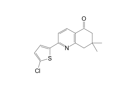 2-(5-Chlorothiophen-2-yl)-7,7-dimethyl-7,8-dihydroquinolin-5(6H)-one