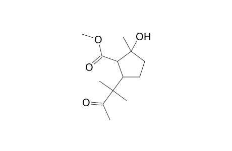 Methyl 2-(1,1-dimethyl2-oxopropyl)-5-hydroxy-5-methylcyclopentene1-carboxylate