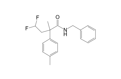 N-Benzyl-4,4-difluoro-2-(4-methylphenyl)-2-methylbutanamide