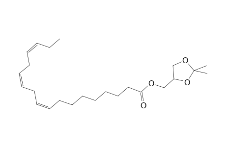 9,12,15-Octadecatrienoic acid, 2,2-dimethyl-1,3-dioxolan-4-ylmethyl ester, (Z,Z,Z)-