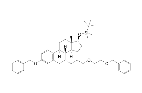 tert-Butyl-dimethyl-[[(7R,8R,9S,13S,14S,17S)-13-methyl-3-phenylmethoxy-7-[3-(2-phenylmethoxyethoxy)propyl]-6,7,8,9,11,12,14,15,16,17-decahydrocyclopenta[a]phenanthren-17-yl]oxy]silane